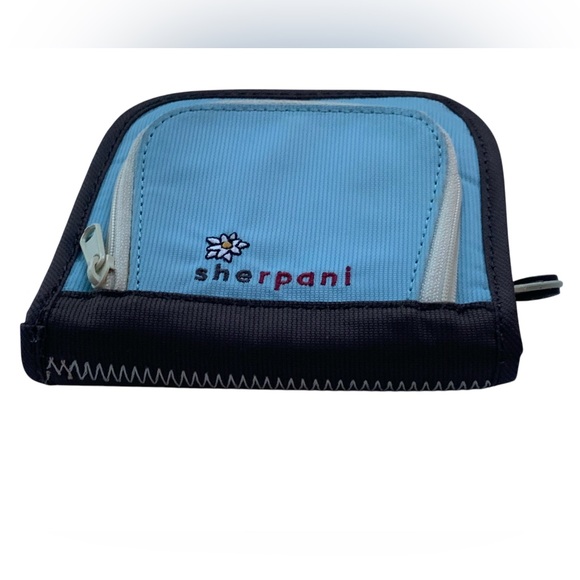 SHERPANI Kai Light Blue & Brown Wallet Coin Purse Bag Woman’s Accessories NEW - Picture 11 of 11